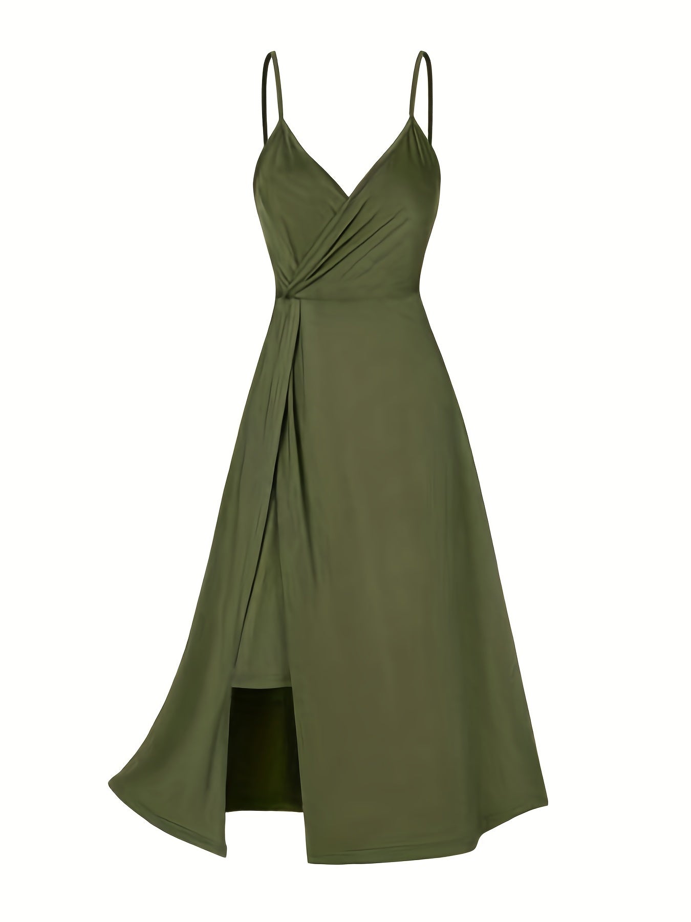 Empower Your Style with Our Elegant Twist Spaghetti Strap Dress for Women