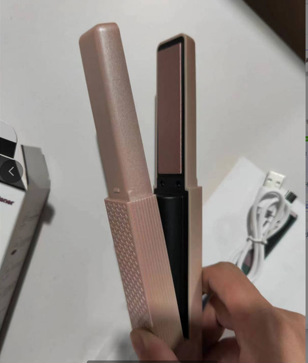 Portable Dual-Use Hair Straightener and Curler - USB Charge, Ceramic Precision, Healthy Beauty Anywhere!