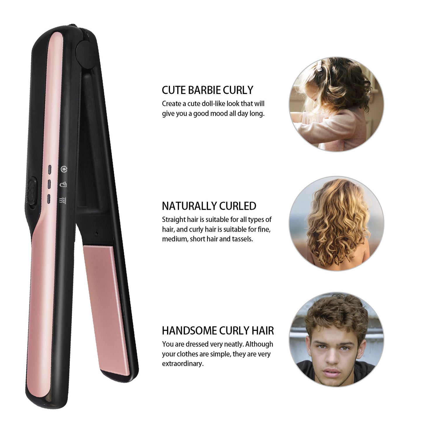 Illuminate Your Style with the Radiant USB Wireless Charging Hair Straightener