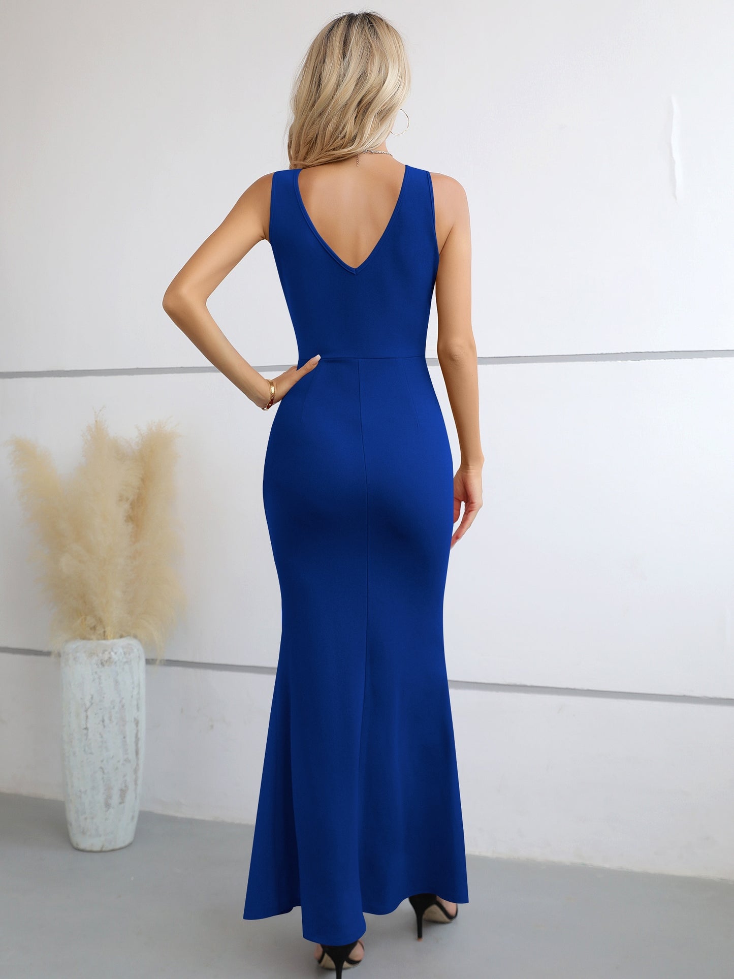 Empower Your Style with Our Elegant Surplice Neck Dress for Parties and Banquets - Women's Clothing
